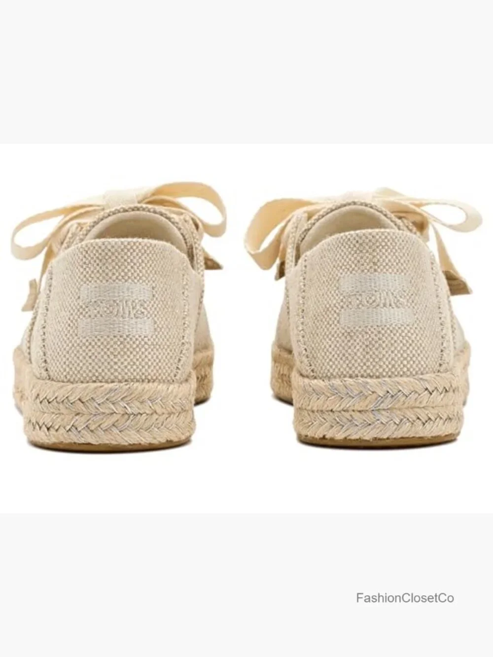 Lace-Up Flatform Espadrille with Removable Insoles